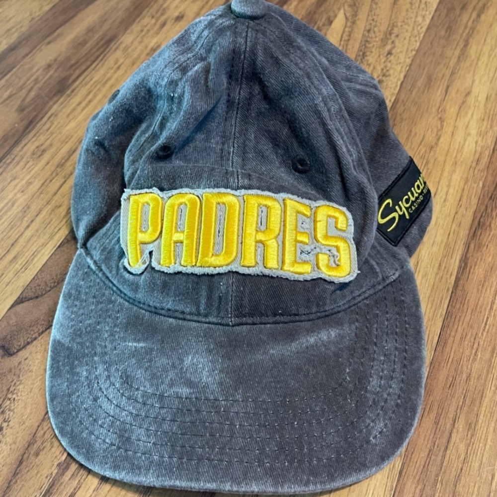 San Diego Padres Hat 2023 Opening Series Melonwear Gray Corduroy Adjustable Cap